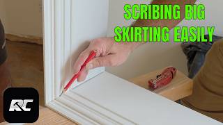 Scribing Internal Corners on Tall Moulded Skirting is easy once you are shown ho