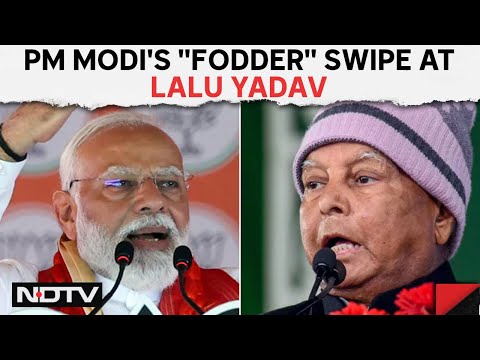 PM Modi's "Fodder" Swipe At Lalu Yadav, His "Not Bigger OBC Than Me" Reply