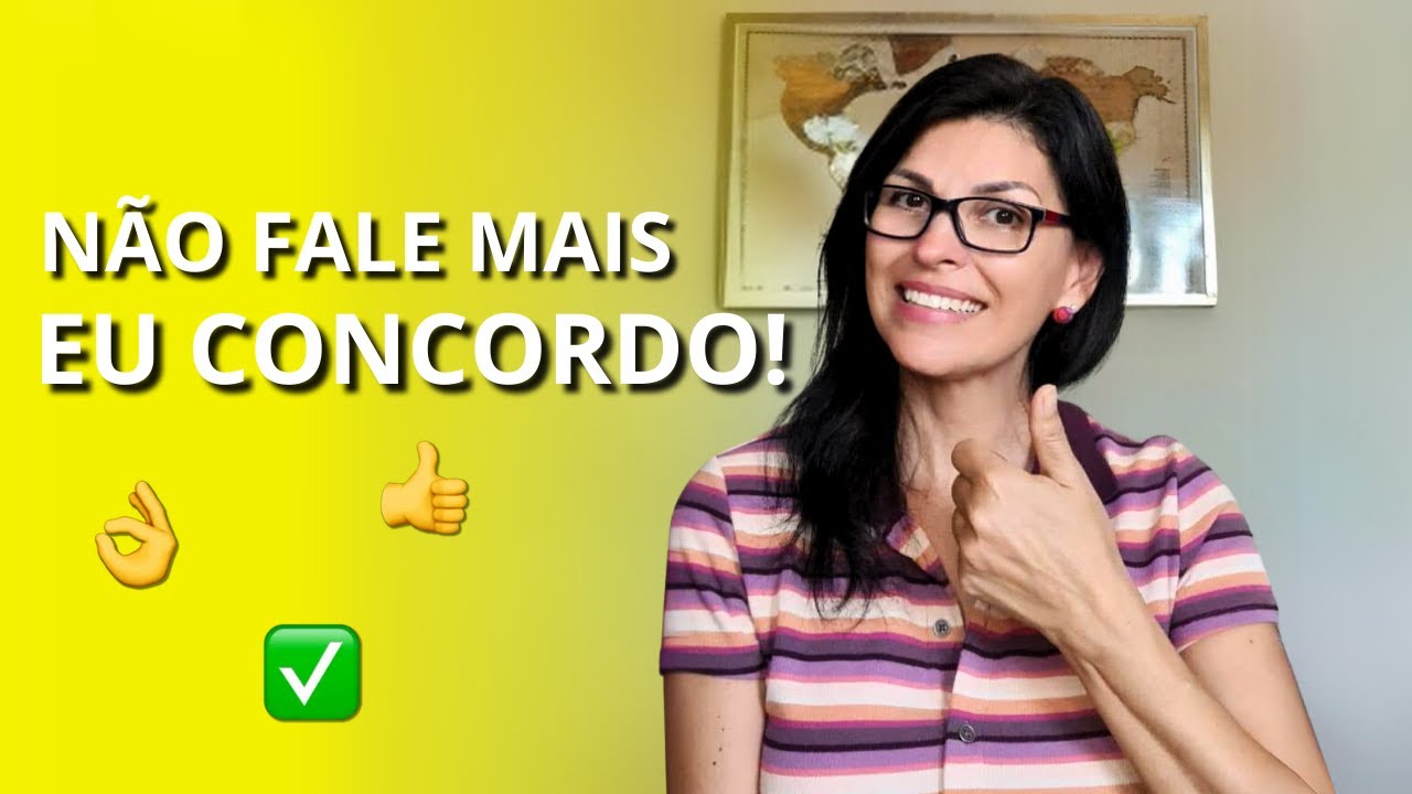 Different ways to say "eu concordo" in Portuguese | #learnportuguese