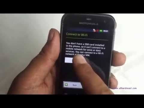 Motorola Defy mini XT320 hard reset
