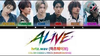 Download lagu hrtz.wav (하츠웨이브) (Feat. SUNGCHAN(성찬) of RIIZE) - 'Alive' Color Coded Lyrics [Han/Rom/Eng] mp3