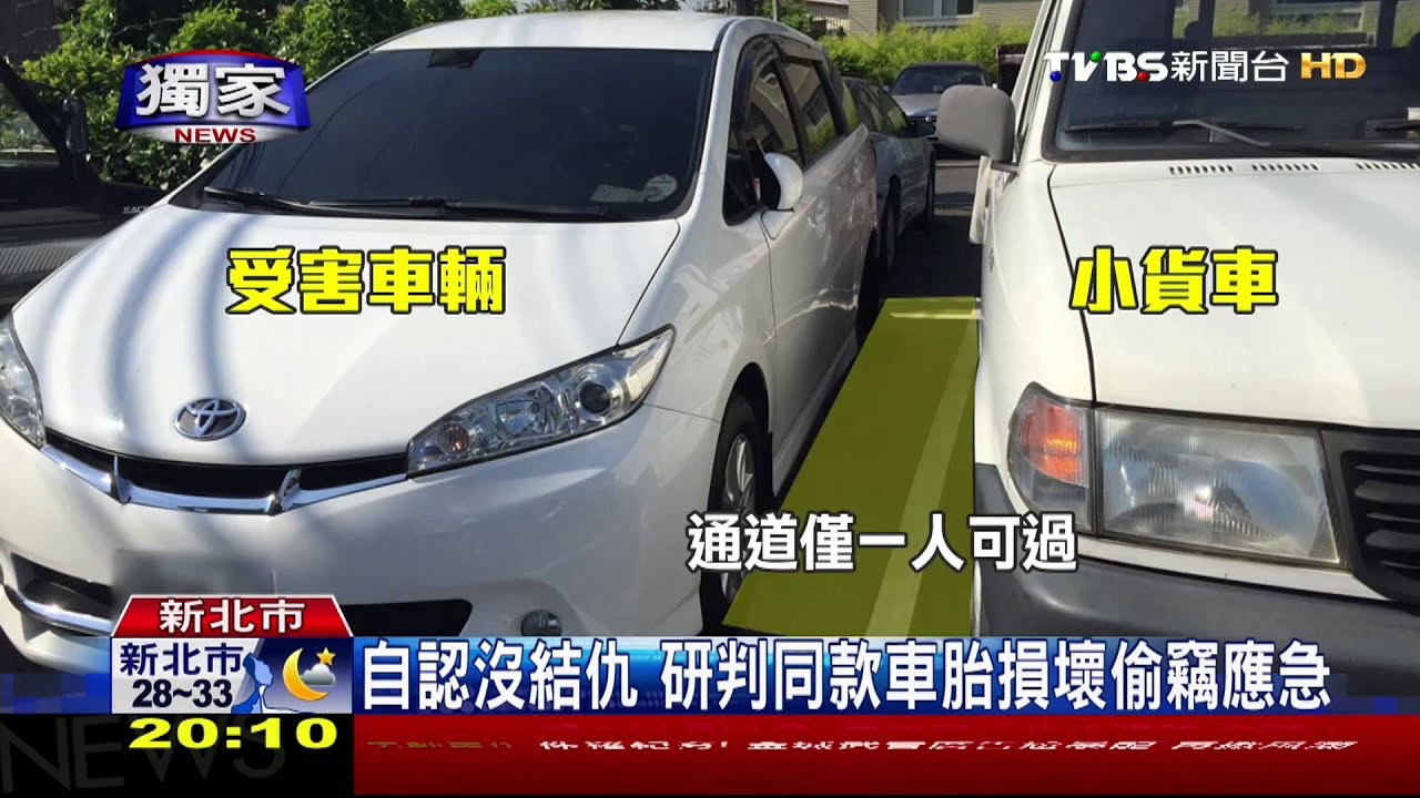 「輪胎哩」上班前傻眼　愛車4輪少1輪