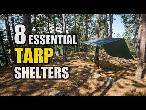 8 ESSENTIAL Tarp Shelters for Camping & Bushcraft