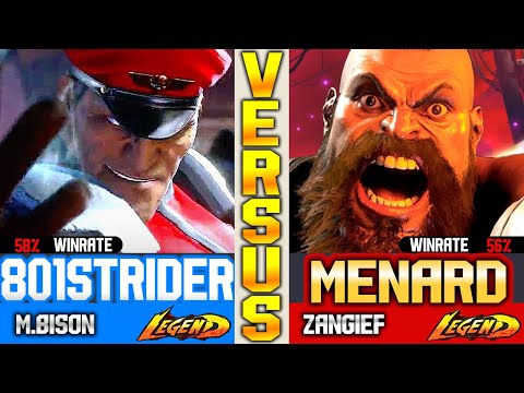 SF6 Zangief (MenaRD Vs 801Strider) M.Bison ▰ High Level