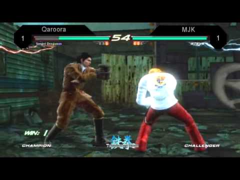 TekkenArabia T4 -  Qaroora ( Dragunov ) vs. MJK ( Steve ) - Round 4 W