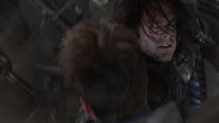 "When Bucky and Steve were duking it out, and Steve told Bucky he's 'with [him] until the end of the line' and Bucky started tearing up..."
—badwolf405