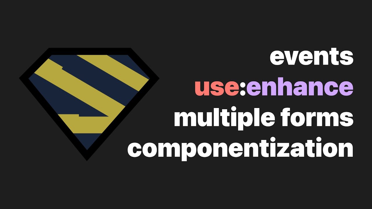 advanced forms with SvelteKit Superforms
