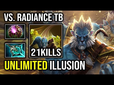 How to Create Unlimited Illusion Army 6 Slotted Octarine Phantom Lancer Vs Radiance TB Dota 2