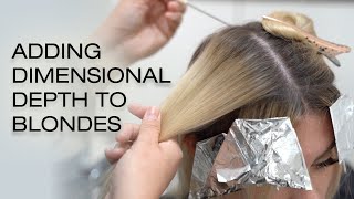 How to Shadow Root with Dimension | Lowlighting All Over Blonde Hair | Kenra Color