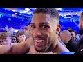 ANTHONY JOSHUA RESPONDS TO DEONTAY WILDER TALK IMMEDIATELY AFTER LEAVING RING