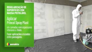 Regularização de superfícies com massa pistolável