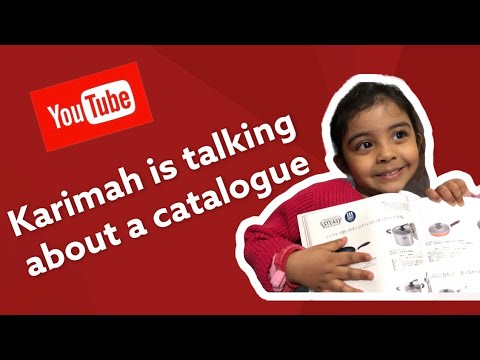 Karimah is talking about a catalogue and some information