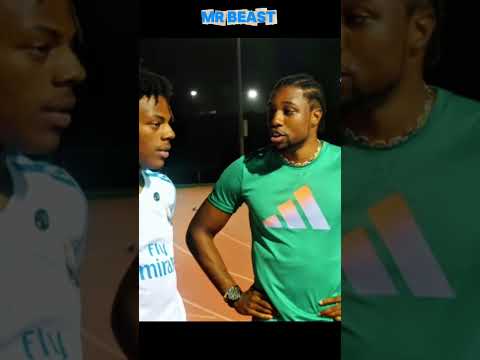 Can IShowSpeed Beat an Olympic Gold Medalist? 😱 Ultimate Race #mrbeast #shorts #challenge #trending