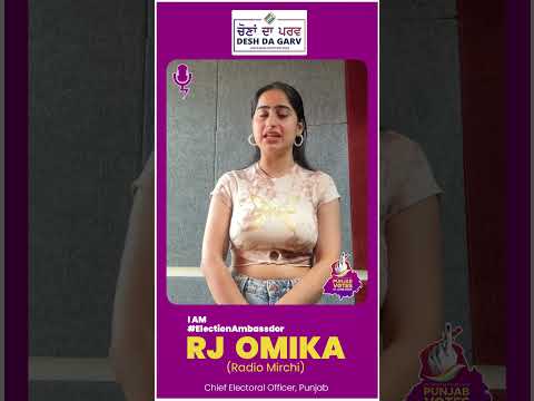 Join the celebration of #ChunavKaParv with our Election Ambassador RJ Omika!