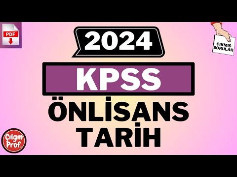 2024 KPSS ÖNLİSANS TARİH [+PDF] - 2024 KPSS Önlisans Çıkmış Tarih Soru Çözümleri     #kpssönlisans 