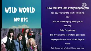 Download lagu Karaoke Wild World by Mr Big mp3