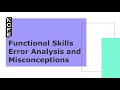 Error Analysis And Misconceptions