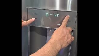 Refrigerator GE french door how to turn off and on