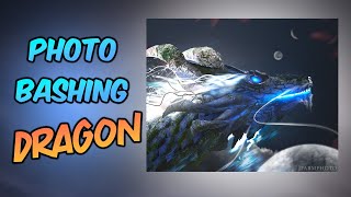 Photo Bashing and Painting in Photoshop, Concept Art Dragon