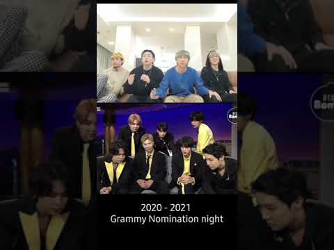 BTS 2020 - 2021 Grammy Nomination night
