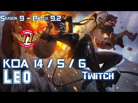 SKT Leo TWITCH vs KAI'SA ADC - Patch 9.2 KR Ranked