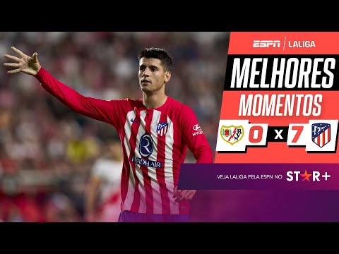 Gols e lances de Rayo Vallecano x Atlético de Madri
