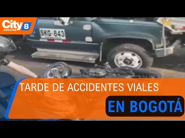 Choque múltiple involucró siete vehículos en la localidad de Antonio Nariño