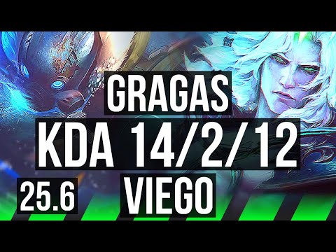 GRAGAS vs VIEGO (JGL) | 14/2/12, Legendary, 37k DMG | EUW Master | 25.6