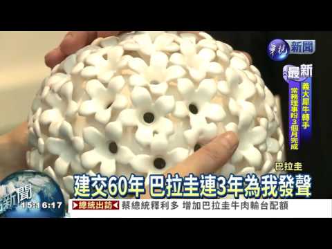 台巴建交60年 卡提斯贈勳小英