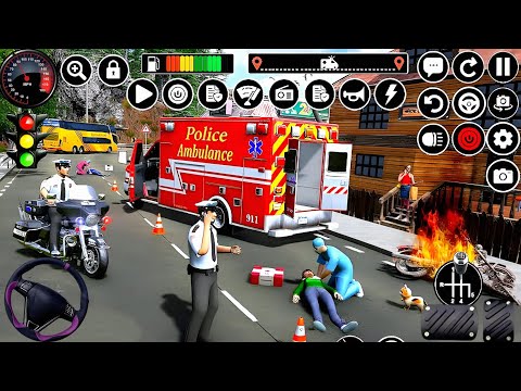 Ambulance Rescue City Driving 3D - 911 Rescue Emergency Van Simulator - Android GamePlay