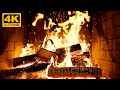 Cozy Log Cabin Fireplace With Soft Fire Glow And Cracking Logs For Gentle Holiday Atmosphere