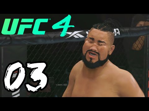 UFC 4 Heavyweight Career Mode Walkthrough Part 3 - SUBMISSION MACHINE!