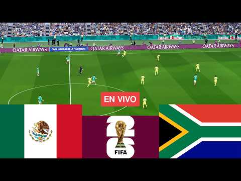 México vs Sudáfrica EN VIVO. Copa Mundial 2026 Partido Completo - Simulación de Videojuego