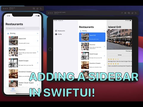 Adding a Sidebar in SwiftUI - RestApp Part 8
