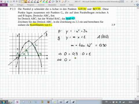 Abschlussprüfung MII - 2007 PT P2.3 - Realschule Bayern