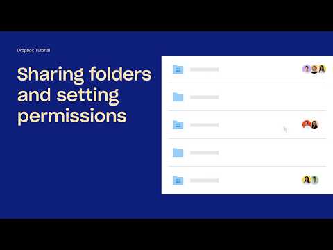 Sharing folders and setting permissions | Dropbox Tutorials | Dropbox