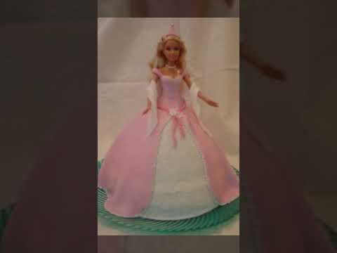 Barbie doll cake design