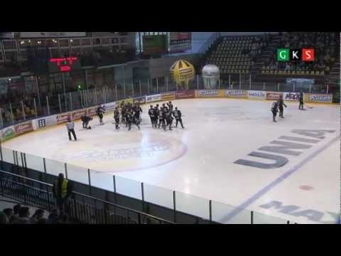 14. kolejka PLH: Aksam Unia Oświęcim - GKS Tychy 1:5. Skrót meczu