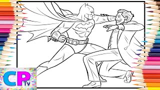 Batman Fights Joker/Batman Coloring Pages/Copic Markers/@coloringpagestv/DJVI - Back on Dash