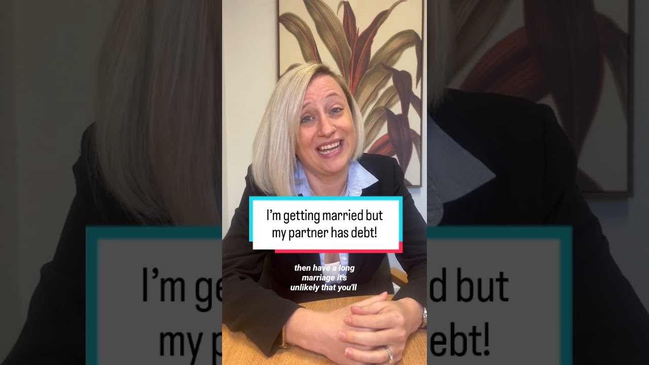 I’m getting married but my partner has debt!