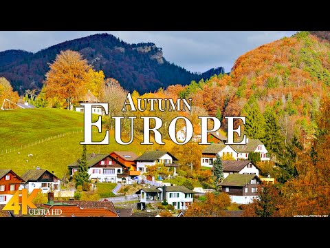 Autumn Europe 4K Ultra HD • Enchanting Autumn Europe, Scenic Relaxation Film with Calming Music.
