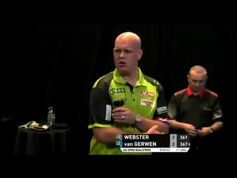Michael van Gerwen v  Darren Webster | Incident | 2018 PDC Pro Tour