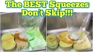 ASMR Paste Huge Rinse* LITERALLY The BEST Rinse EVER * SOO Many Sponges Rinsed In Clean Water💦 😱🤤