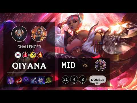 Qiyana Mid vs LeBlanc - KR Challenger Patch 10.15