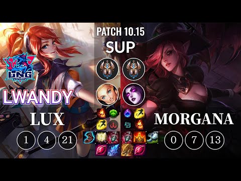 LNG lwandy Lux vs Morgana Sup - KR Patch 10.15