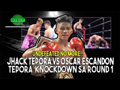JHACK TEPORA PINABAGSAK NI OSCAR ESCANDON SA ROUND 1!!!