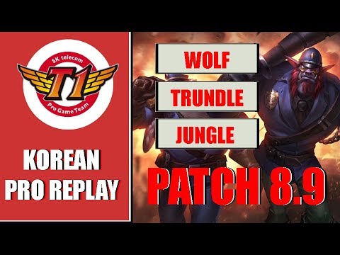 SKT T1 Wolf - Trundle vs Rek'Sai Jungle Patch 8.9