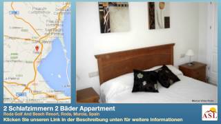 preview picture of video '2 Schlafzimmern 2 Bäder Appartment zu vermieten in Roda Golf And Beach Resort, Roda, Murcia, Spain'