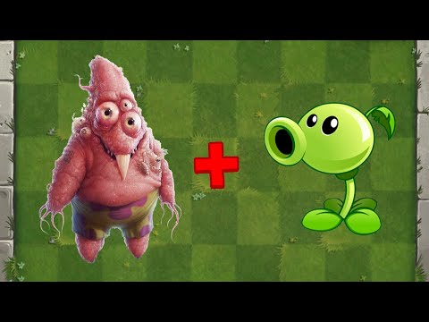 NIGHTMARE Patrick Star + Peashooter Fusion - Plants vs Zombies Animation