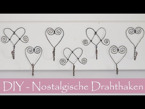 Romantische Kleiderhaken aus Draht - Aufhängen und bewundern